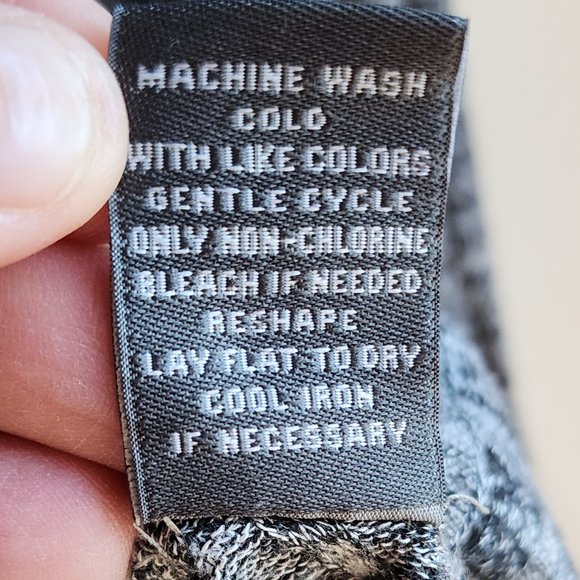 89th & Madison Gray Angled/Ribbed Scoop Neck Jersey Size Medium - Picture 10 of 14